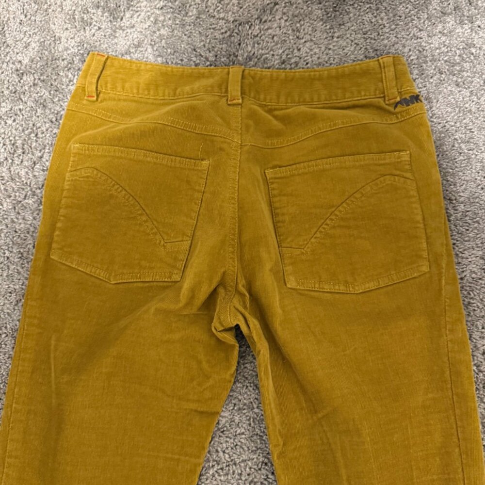 Mountain Khakis Women's Mustard Yellow Corduroy Pants Button Fly 28x30 - Picture 3 of 4
